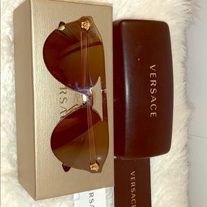 Gold Glam Medusa Sunglasses Versace